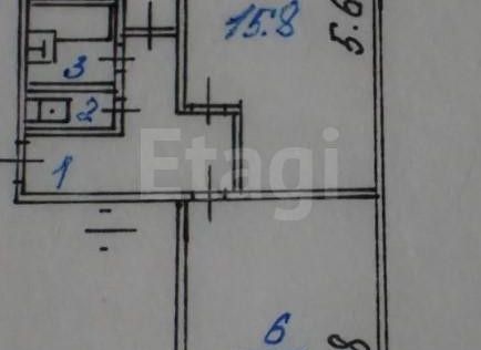 Продаётся 2-комнатная квартира, 46.9 м²